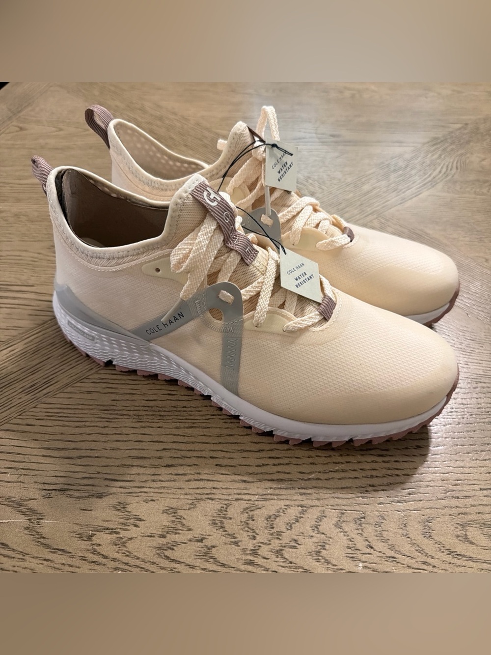 Cole Haan Zerogrand Overtake WR Golf Shoes Ivory Water Resistant 10.5B